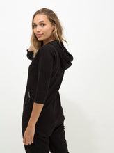 Cargar imagen en el visor de la galería, enterizo HOODIE negro